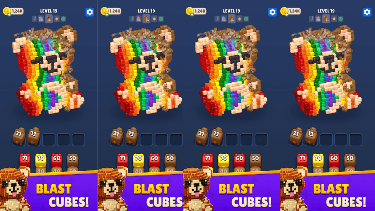 Cube Land Puzzle Game 스크린샷 1