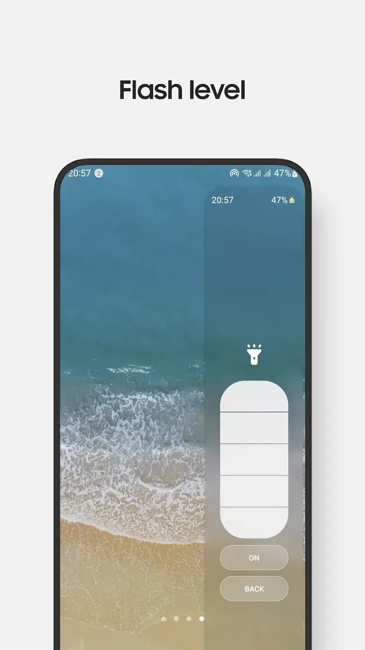 Pratinjau antarmuka Quick Settings 4
