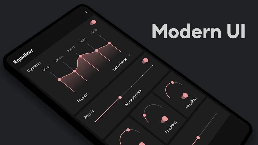 Captura de pantalla de la aplicación Flat Equalizer 2
