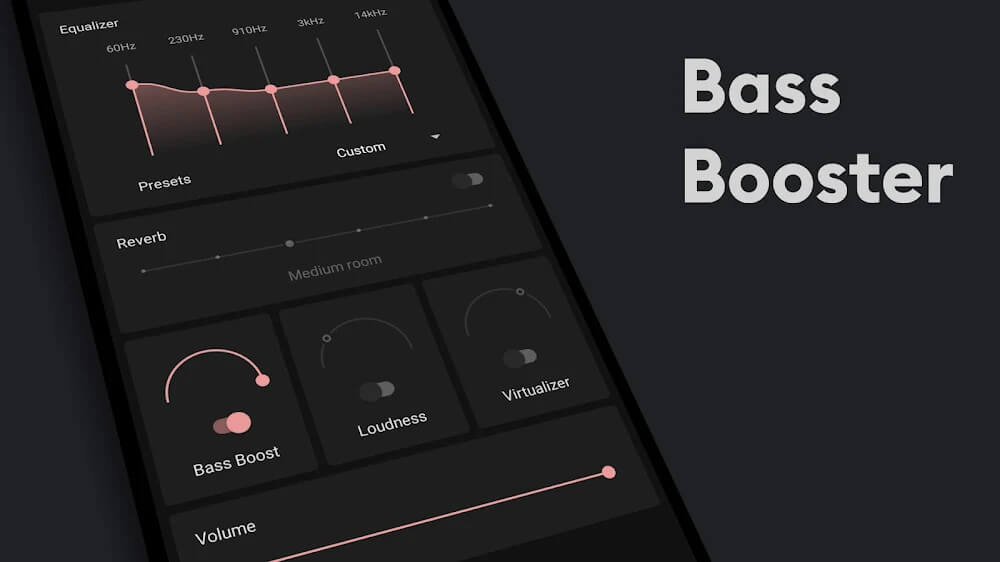 Captura de pantalla de la aplicación Flat Equalizer 5