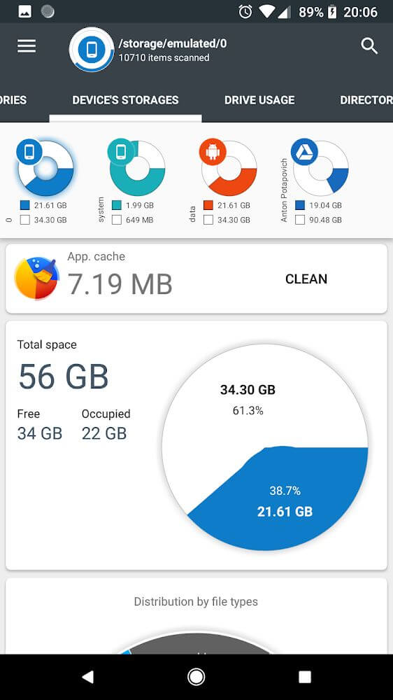 Tangkapan layar Disk & Storage Analyzer PRO 3