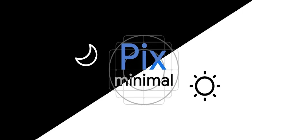 Pix-Minimal Black/White Icons preview 1