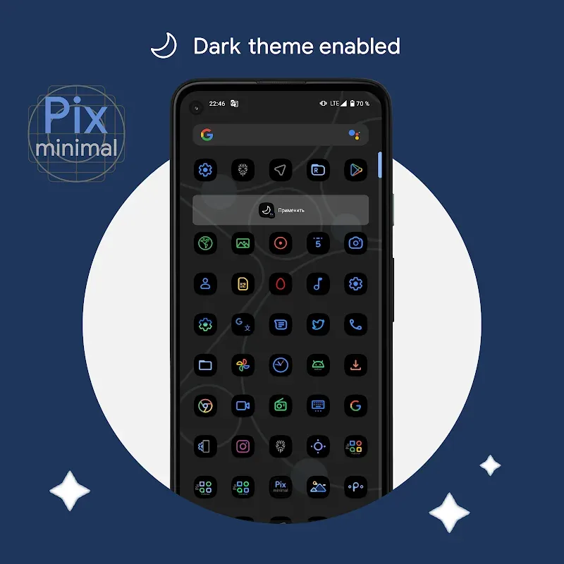 Pix-Minimal Black/White Icons preview 5
