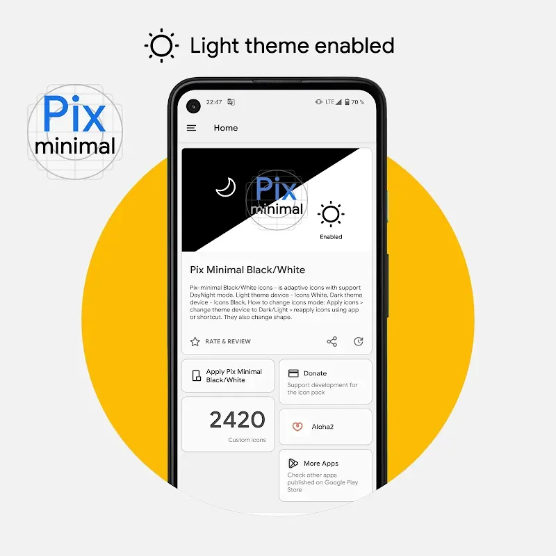 Pix-Minimal Black/White Icons preview 6