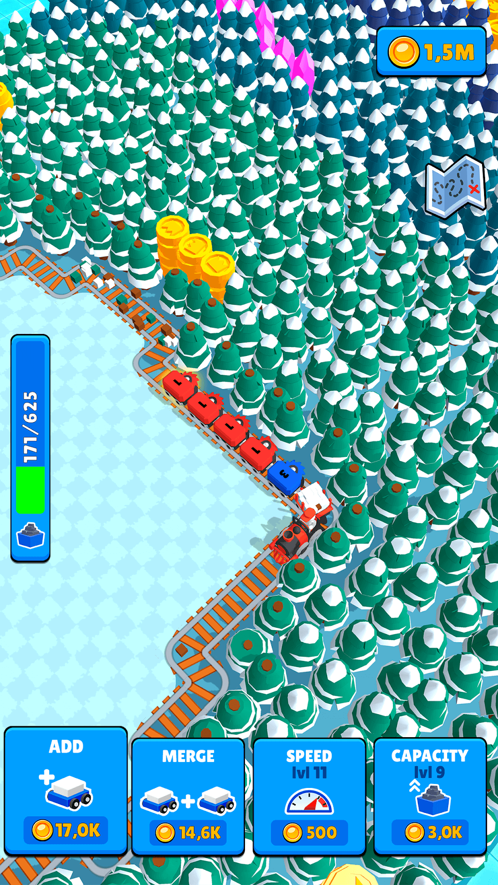 Train Miner: Idle Railway Game gameplay screenshot 4