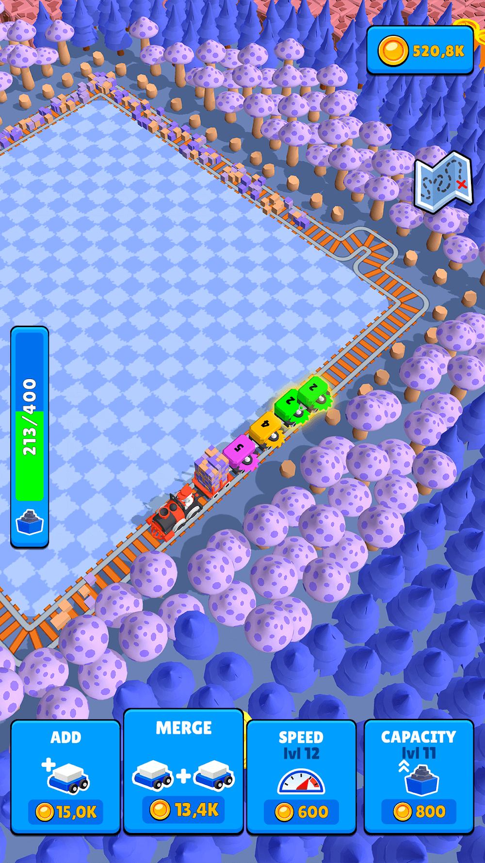Train Miner: Idle Railway Game gameplay screenshot 6