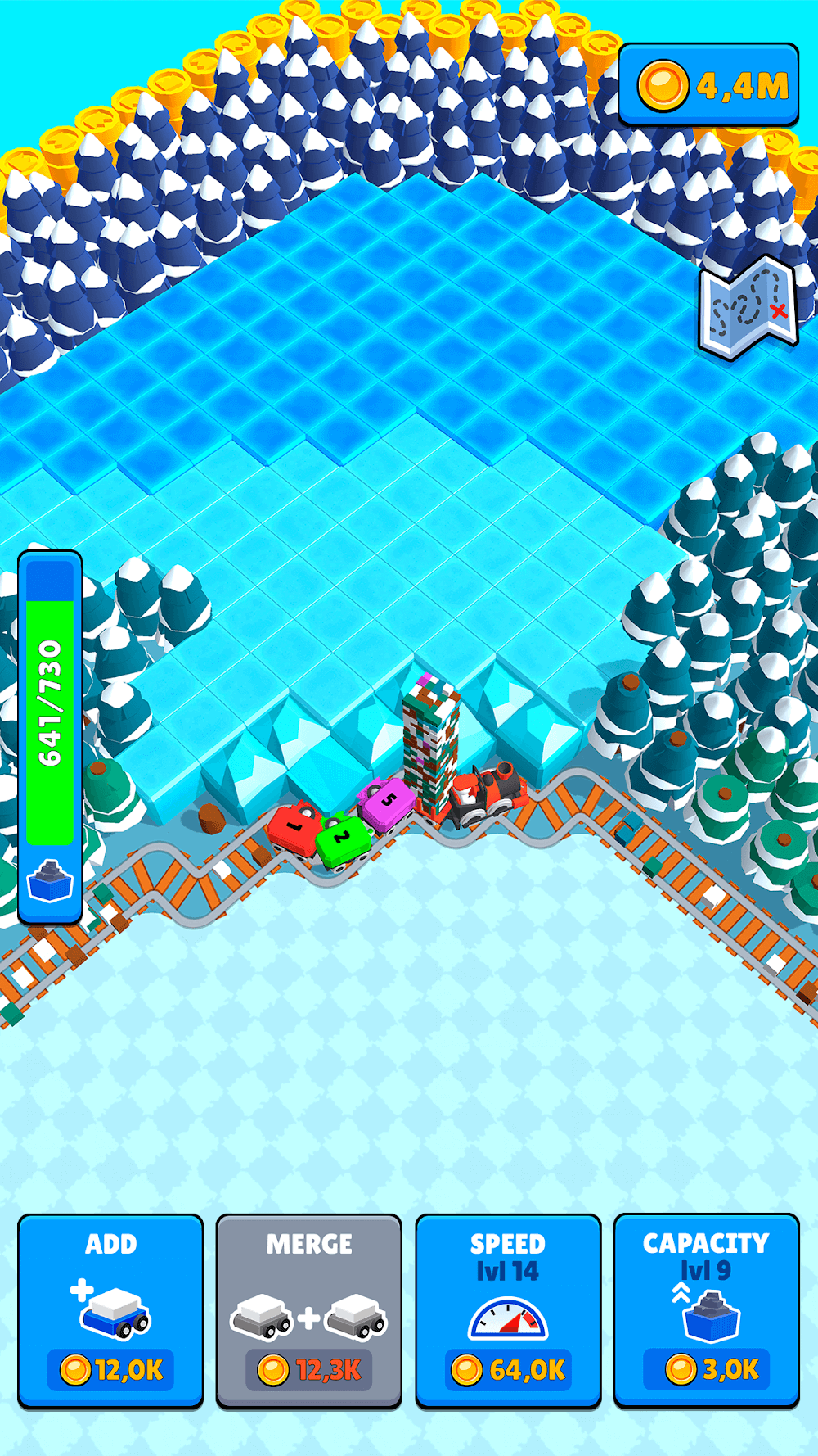 Train Miner: Idle Railway Game gameplay screenshot 7
