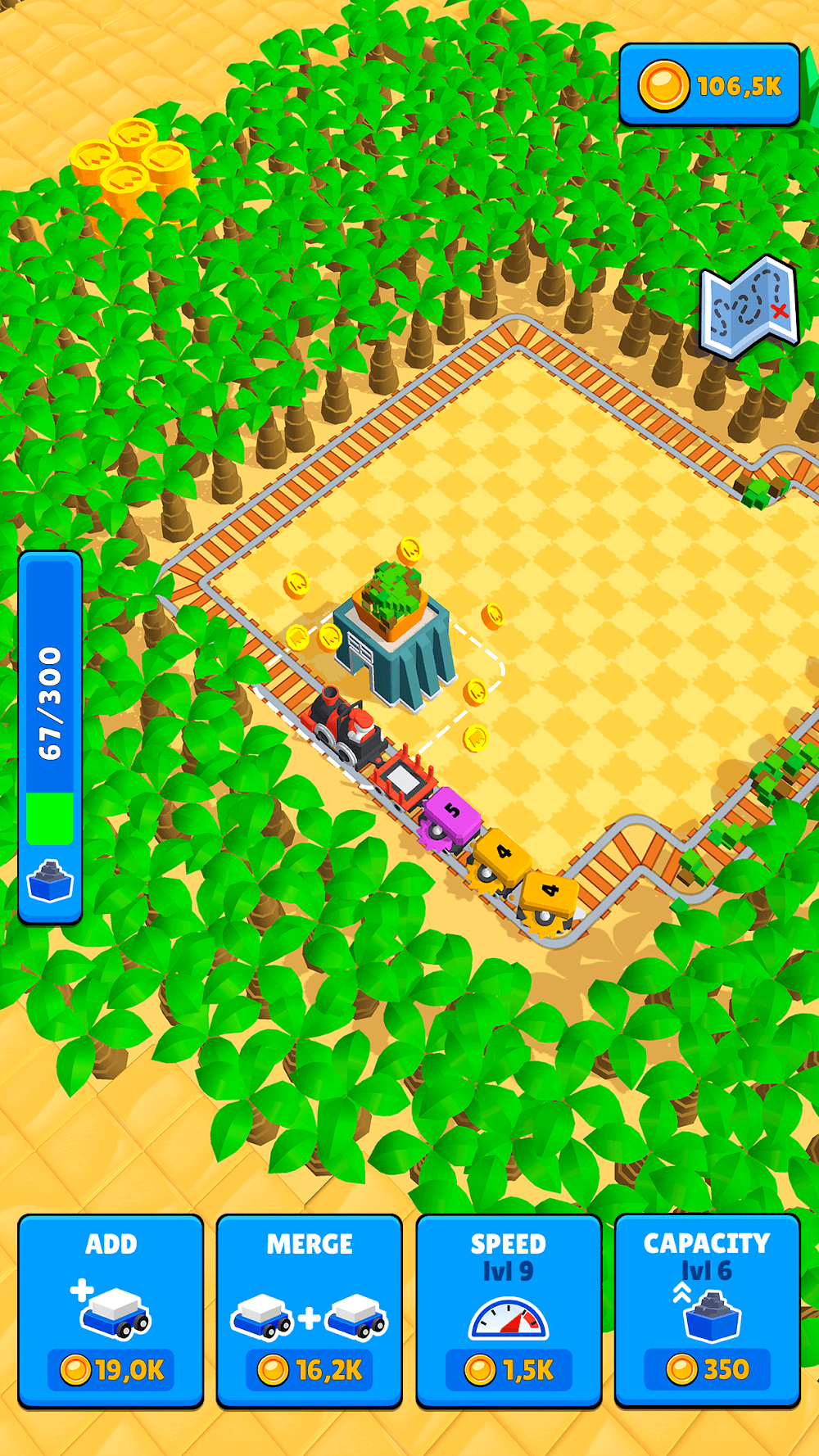 Train Miner: Idle Railway Game gameplay screenshot 5