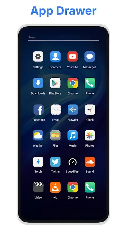 Tangkapan layar antarmuka U Launcher 2