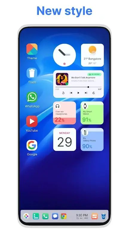 Tangkapan layar antarmuka U Launcher 5