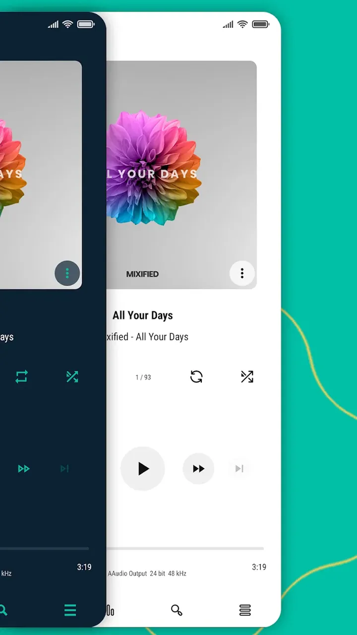 Aurora – Poweramp Skin screenshot 3