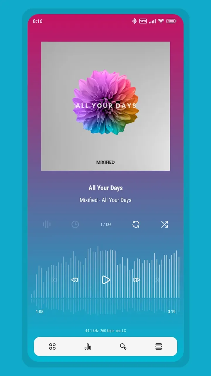 Aurora – Poweramp Skin screenshot 4