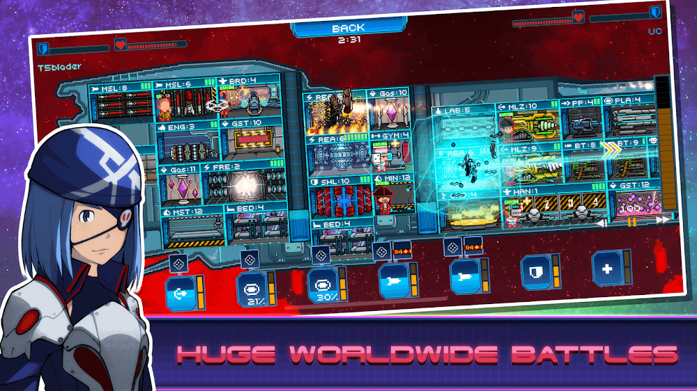 Captura de pantalla del gameplay de Pixel Starships 5