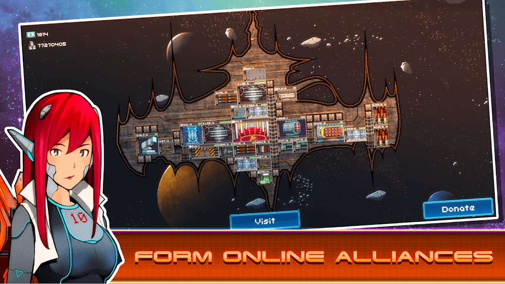 Captura de pantalla del gameplay de Pixel Starships 3