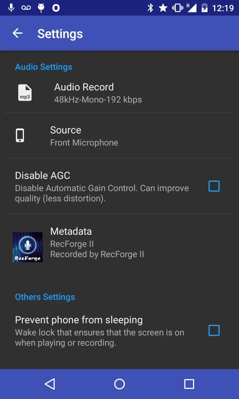 Pratinjau antarmuka RecForge II Pro 6