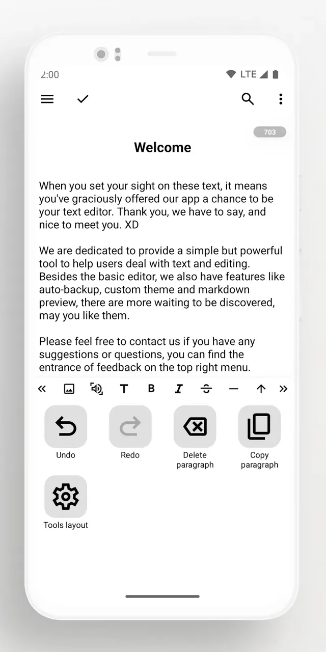 Lite Writer: Writing/Note/Memo Screenshot 3