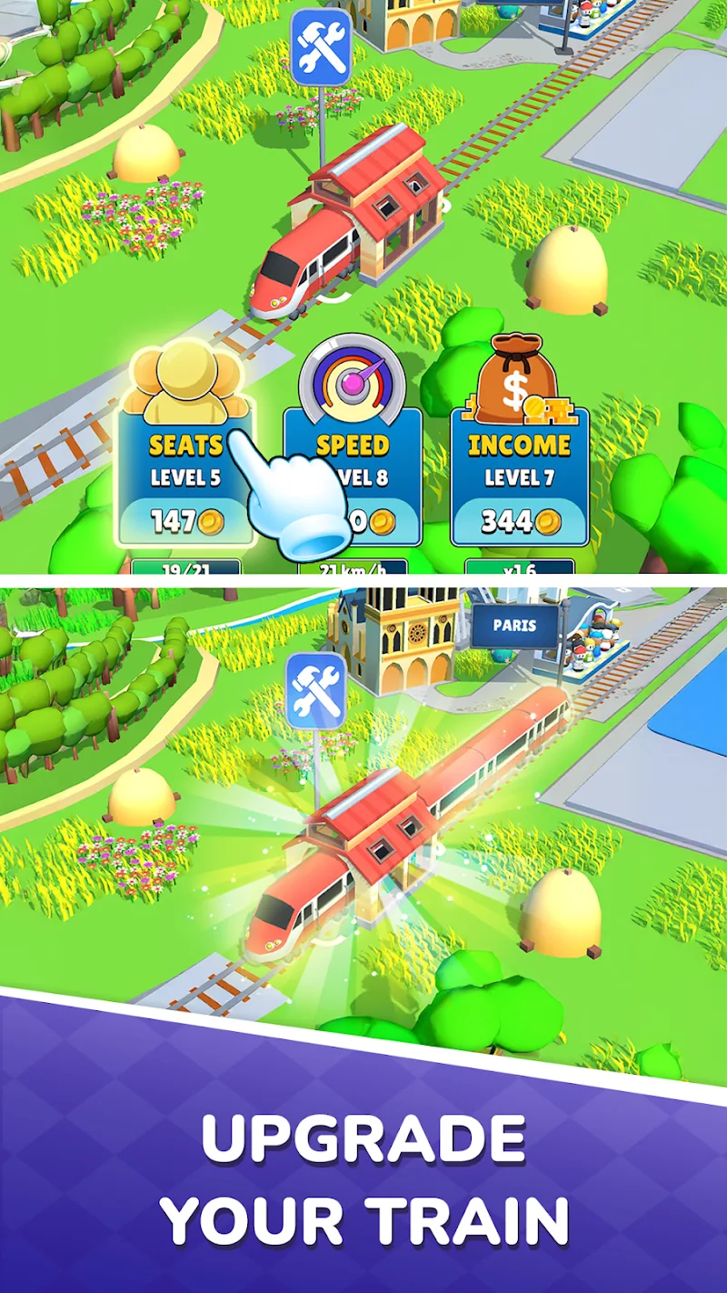 Capture d'écran de gameplay de Train Ride 5