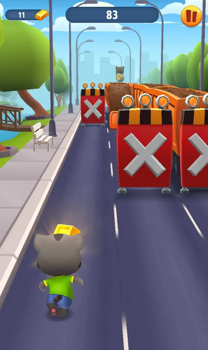 Capture d'écran de gameplay 3 de Talking Tom Gold Run