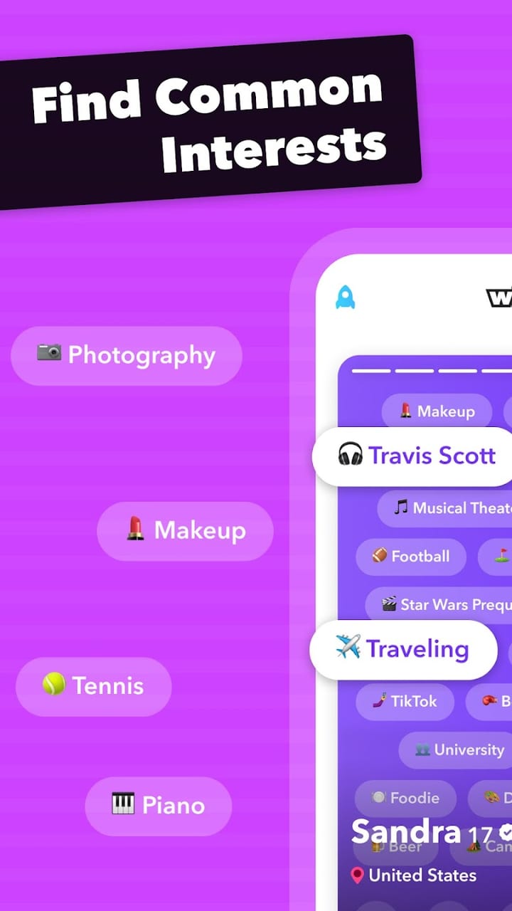 Capture d'écran de l'application Wink 3