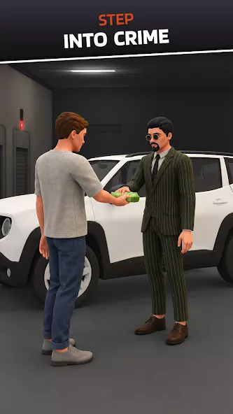 Capture d'écran du gameplay de Pawn to Don Mafia Crime Story 4