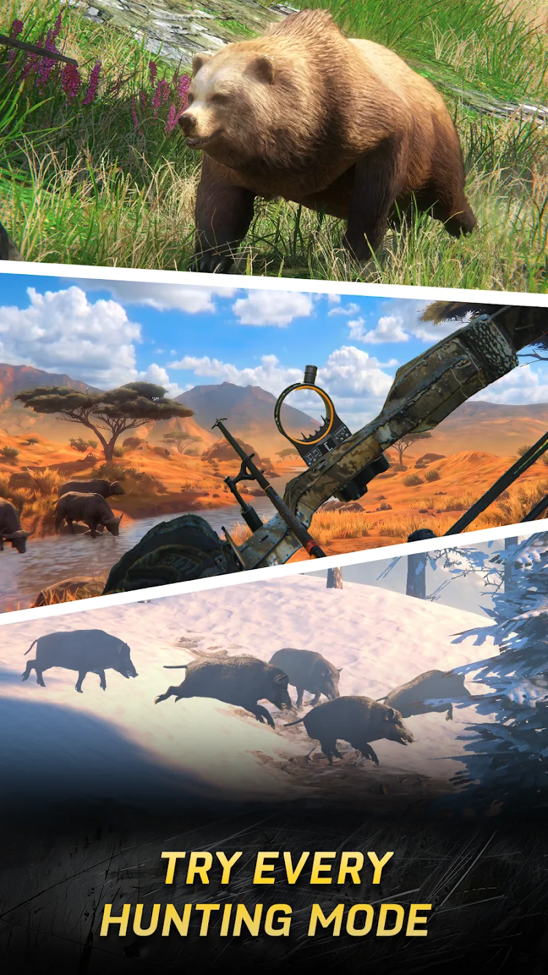 Capture d'écran du gameplay de Hunting Rivals 2