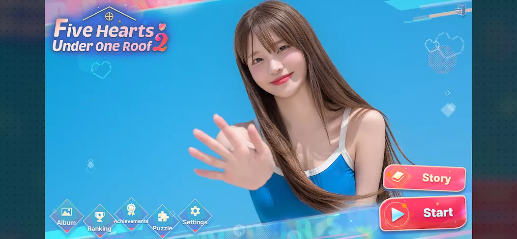 Capture d'écran de gameplay 2 de Five Hearts Under One Roof 2