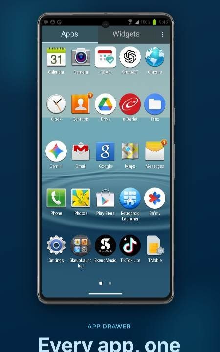 Aperçu de RetroDroid Launcher 2