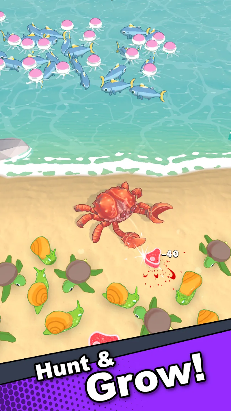 Aperçu du gameplay de Crab Life 3