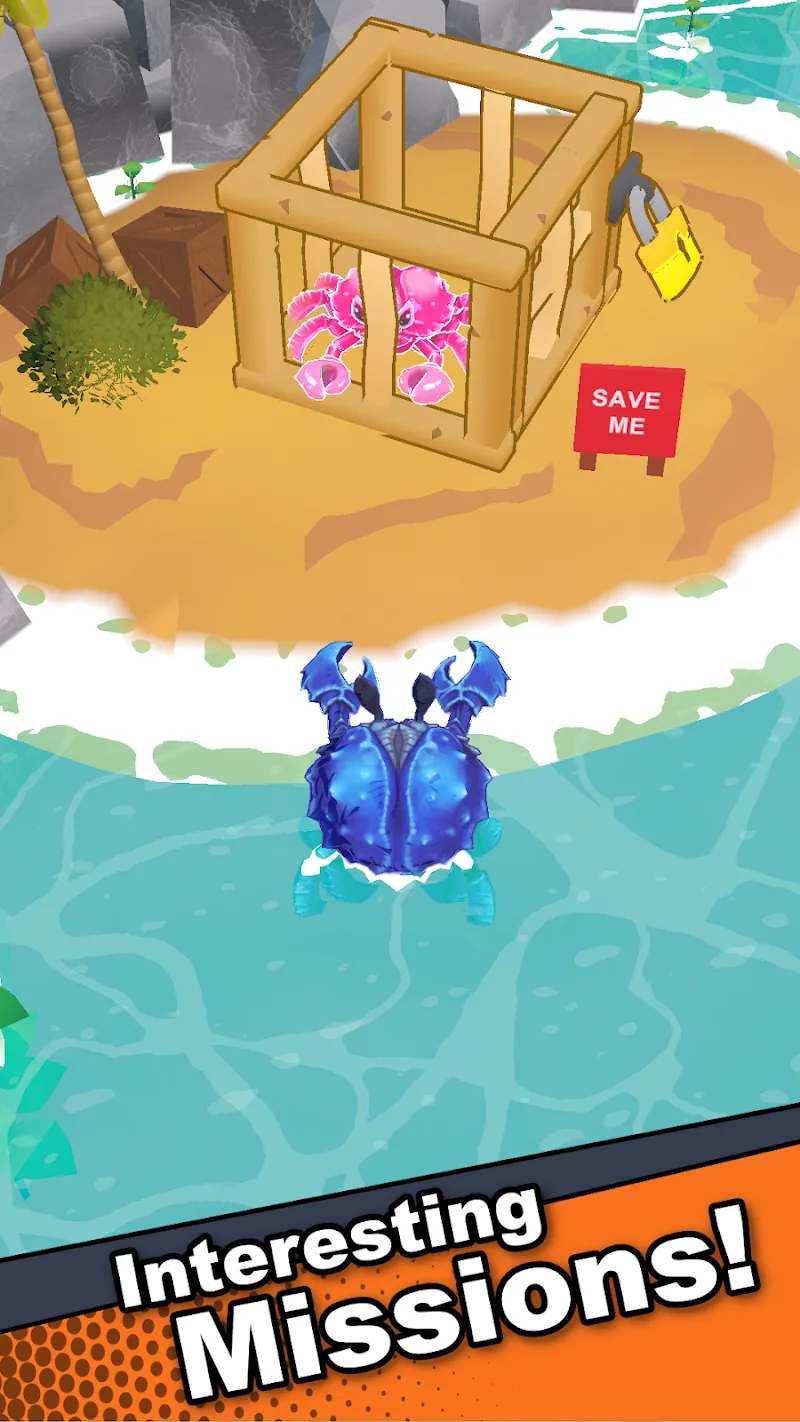 Aperçu du gameplay de Crab Life 4