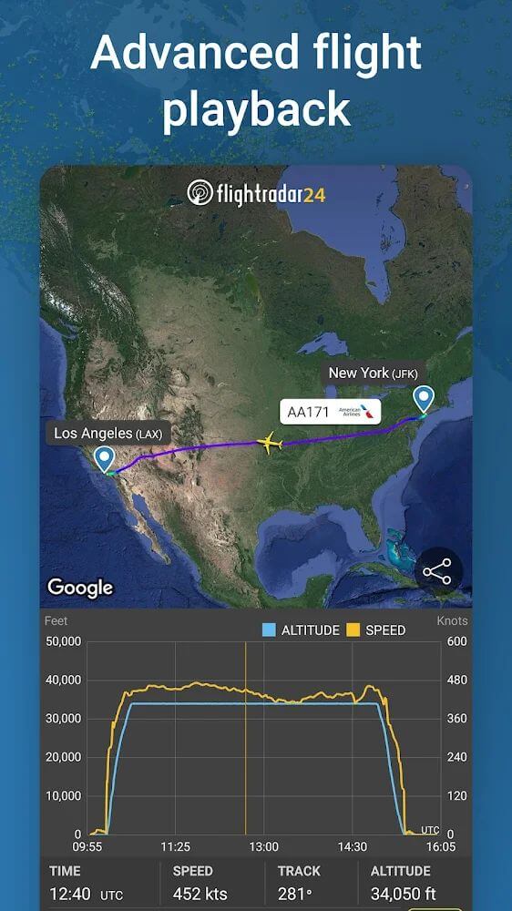 Ảnh chụp màn hình Flightradar24 Flight Tracker 5