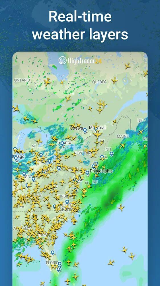 Ảnh chụp màn hình Flightradar24 Flight Tracker 7