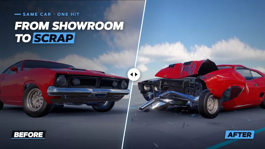 Capture d'écran du gameplay de Flexbody Car Crash: Soft Body 2