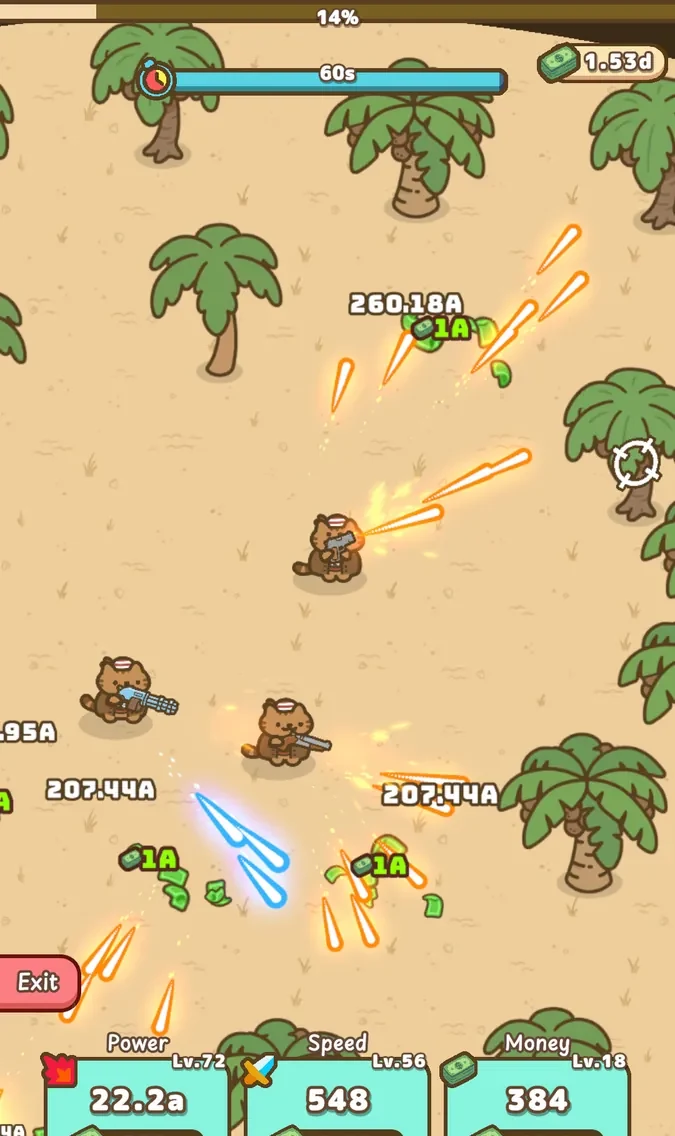 Capture d'écran Idle Cat Gunner 3