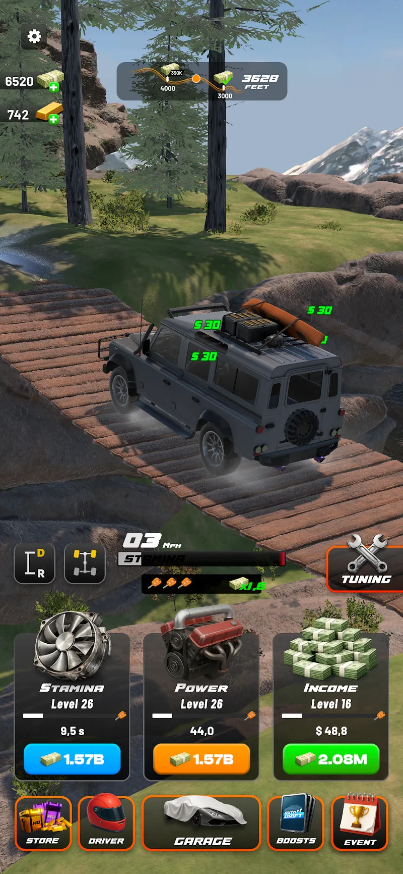 Capture d'écran du gameplay de Drive 2 Climb 3