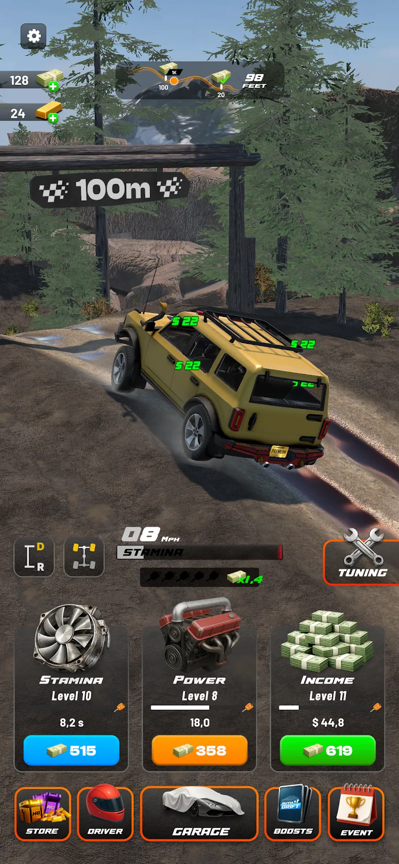 Capture d'écran du gameplay de Drive 2 Climb 1