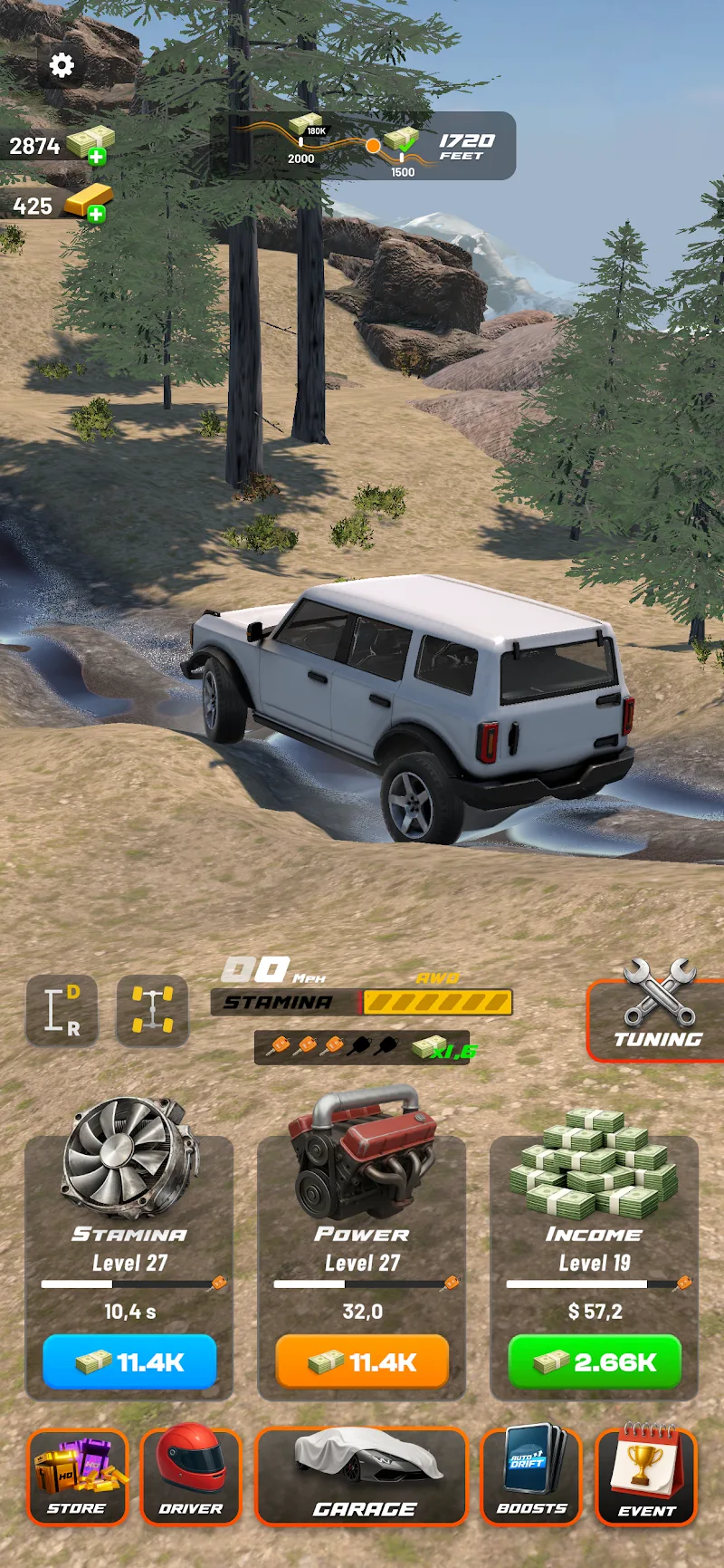 Capture d'écran du gameplay de Drive 2 Climb 4