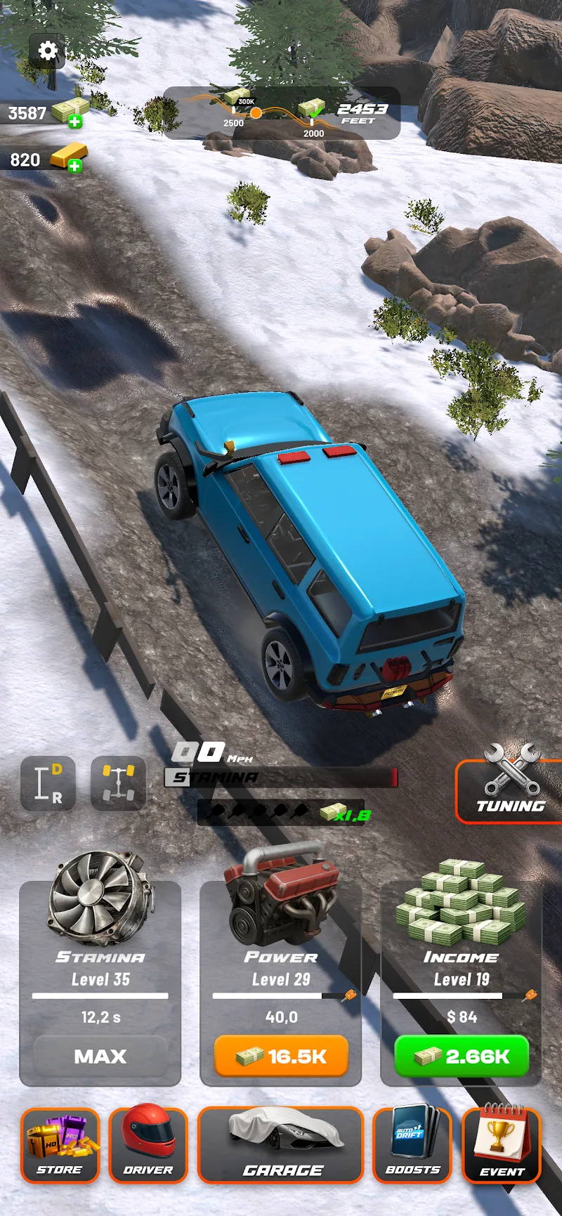 Capture d'écran du gameplay de Drive 2 Climb 2