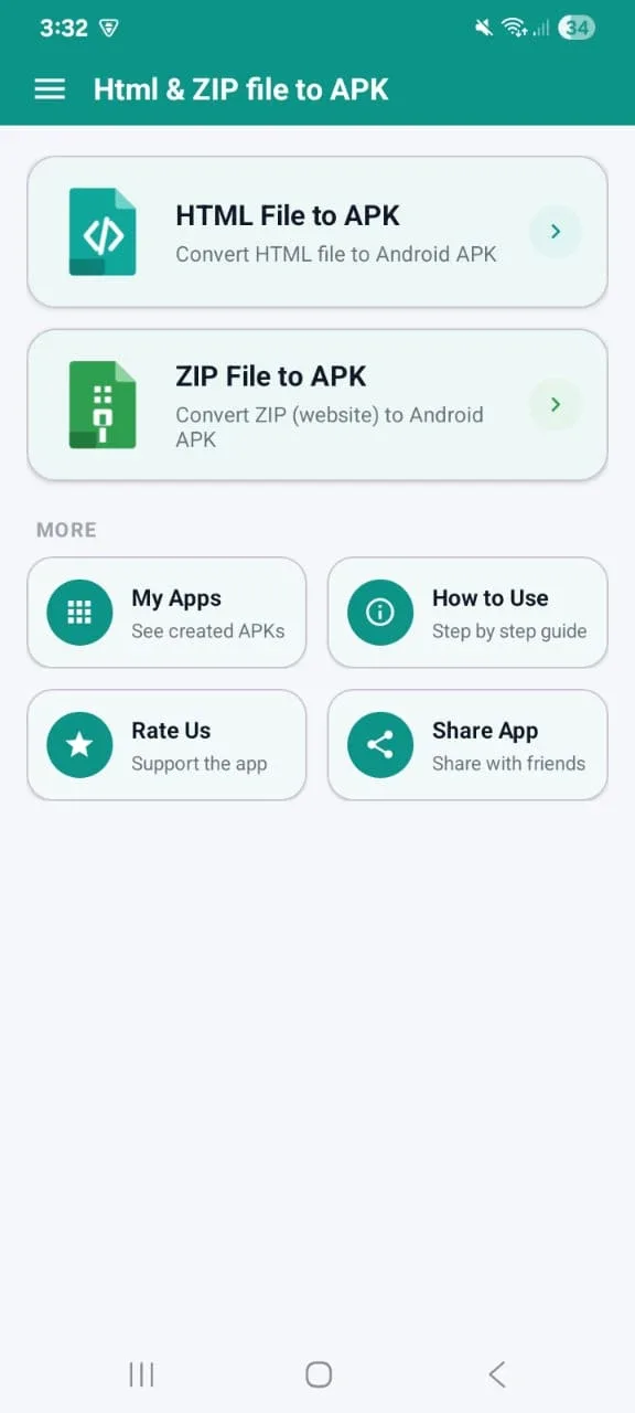 HTML to APK capture d'écran 1