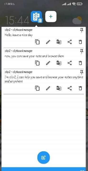 Capture d'écran 1 de ClipZ - Clipboard Manager