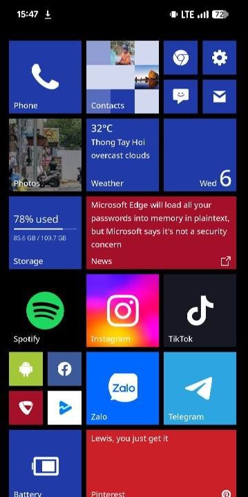 Vista previa de la aplicación METROV Launcher 1