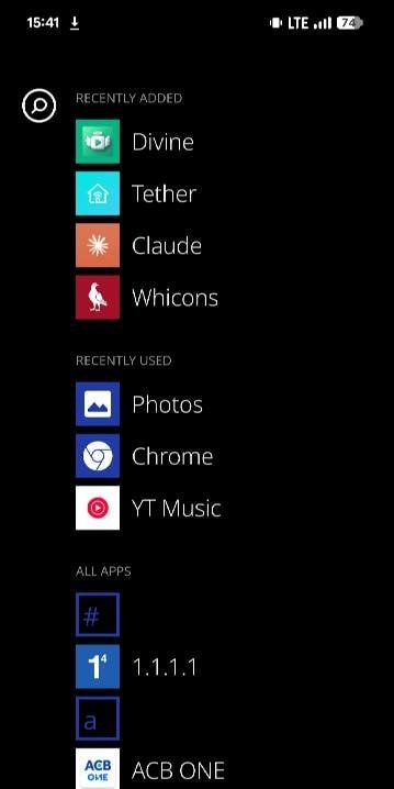 Vista previa de la aplicación METROV Launcher 2