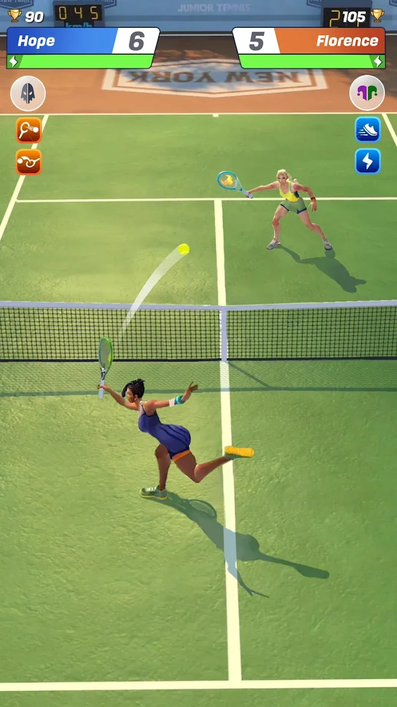 Captura de pantalla 3 de la jugabilidad de Tennis Clash