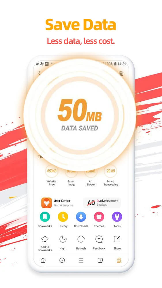 Tangkapan layar pratinjau UC Browser 6