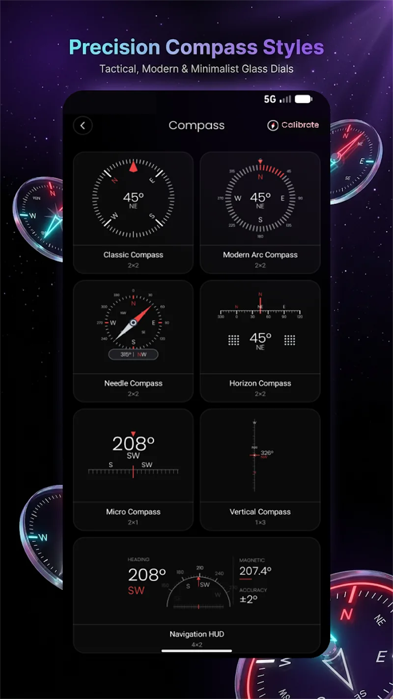 Capture d'écran 2 de Crystal Glass Widget Pro