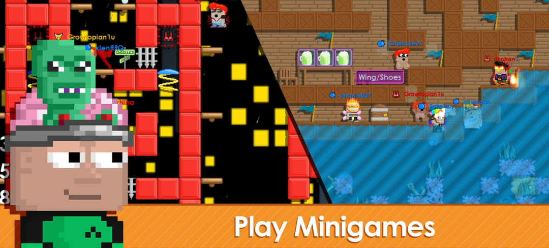 Capture d'écran du gameplay de Growtopia 1