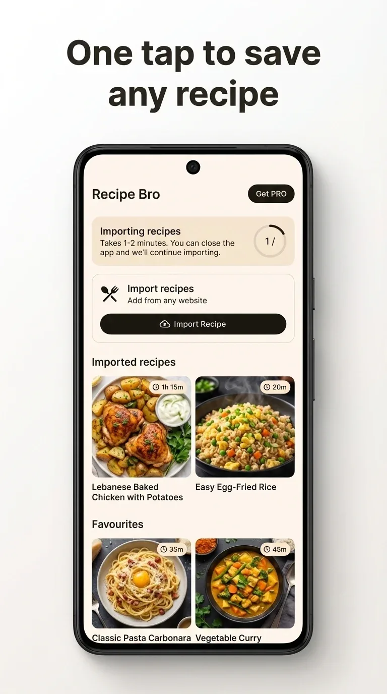 Recipe Bro captura de pantalla 2