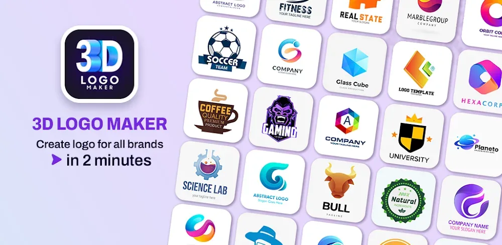 Tangkap Layar Aplikasi 3D Logo Maker 1