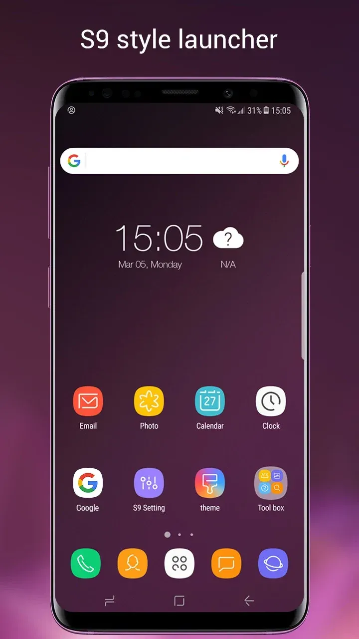 Super S9 Launcher for Galaxy S screenshot preview 2