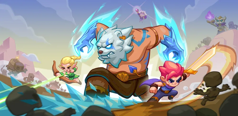Epic Trio Roguelike Clash in-game screenshot 1