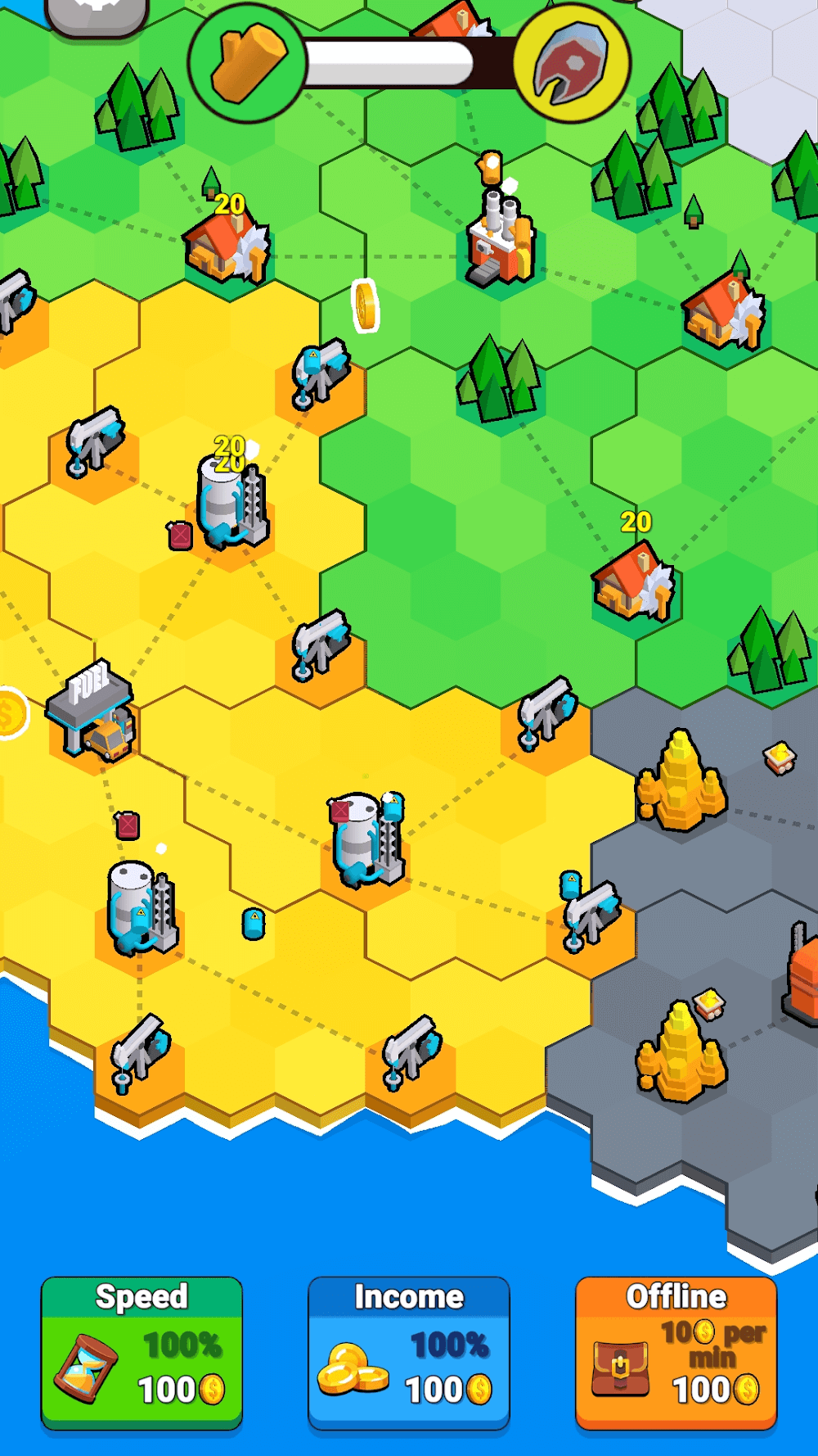 Factory World: Connect Map screenshot 3